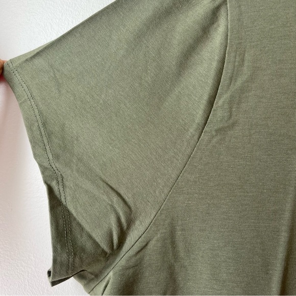 Old navy bestee crop t-shirt 2X army green modal cotton tee NWT plus sz fashion - Picture 9 of 11